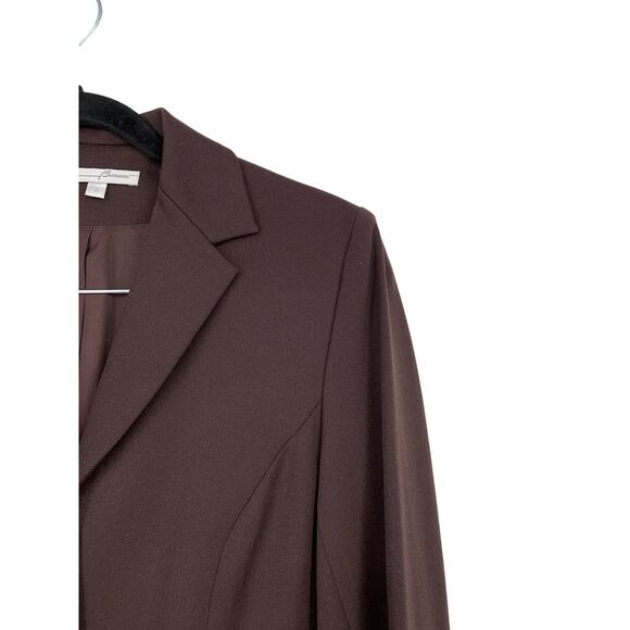 Vintage Barami 2 Piece Pant Suit Set Womens Size 26 Chocolate Brown Straight Leg - Picture 3 of 12